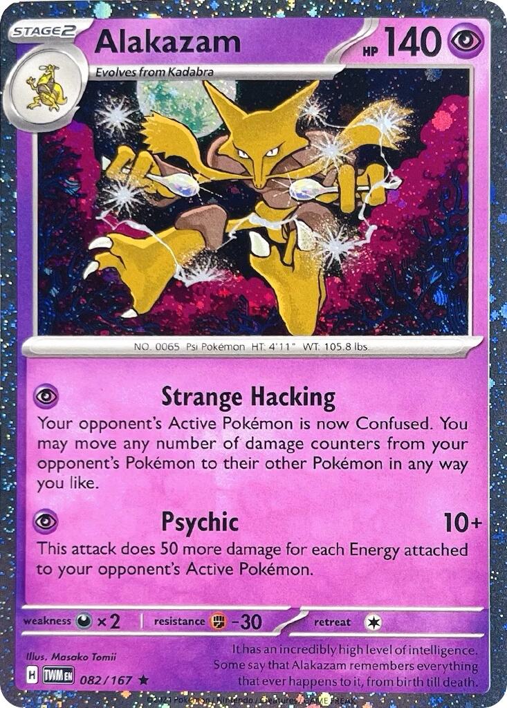 Alakazam (082/167) (Cosmos Holo) [Scarlet & Violet: Twilight Masquerade] | Odin's Place
