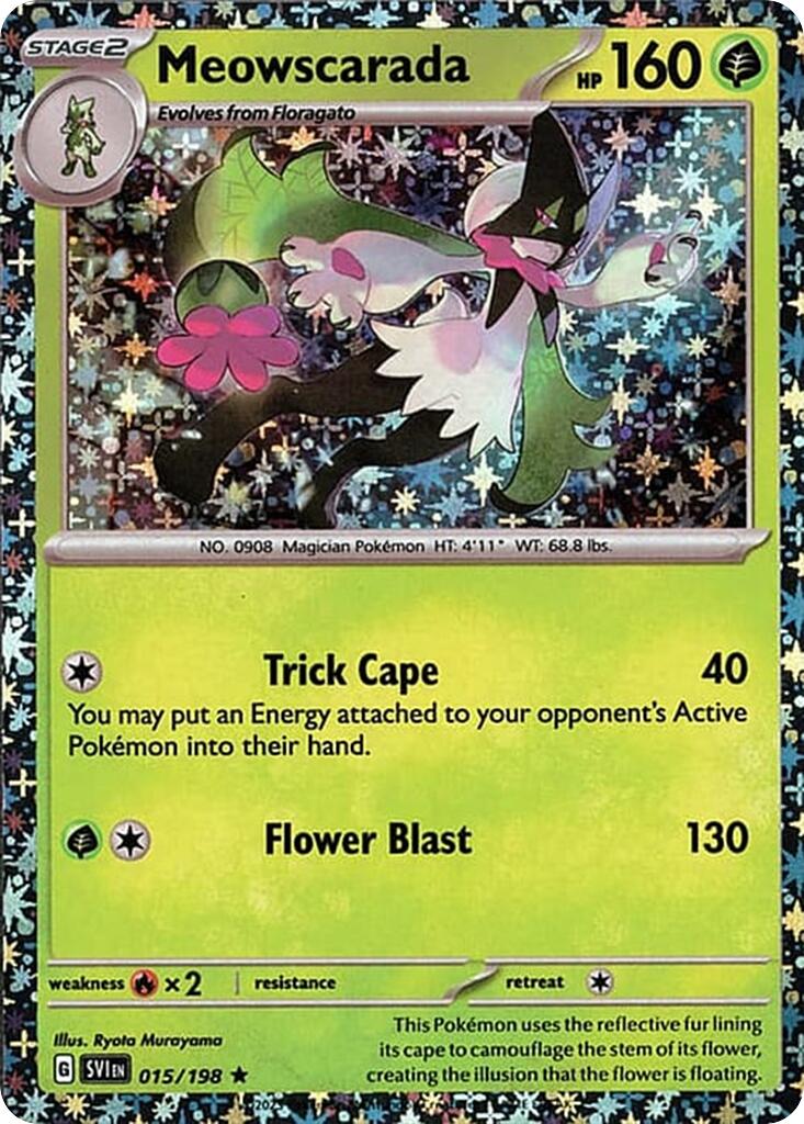 Meowscarada (015/198) (Sparkle Holo) [Miscellaneous Cards] | Odin's Place