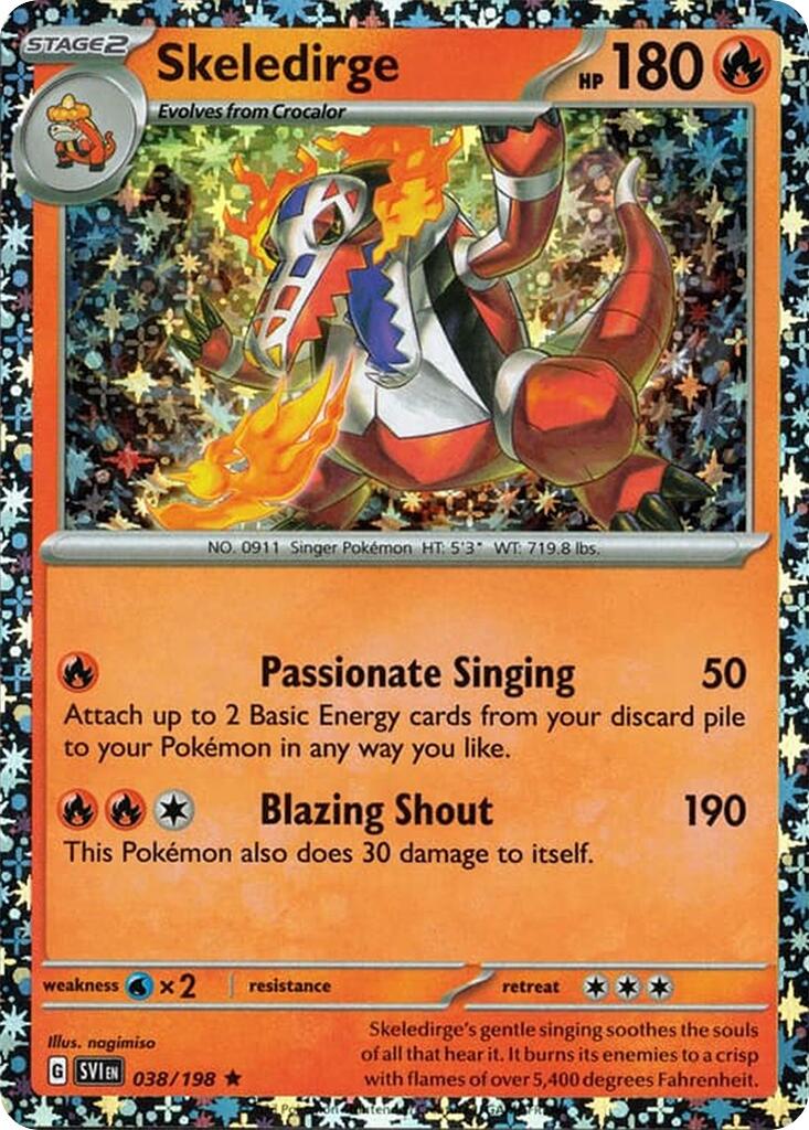 Skeledirge (038/198) (Sparkle Holo) [Miscellaneous Cards] | Odin's Place