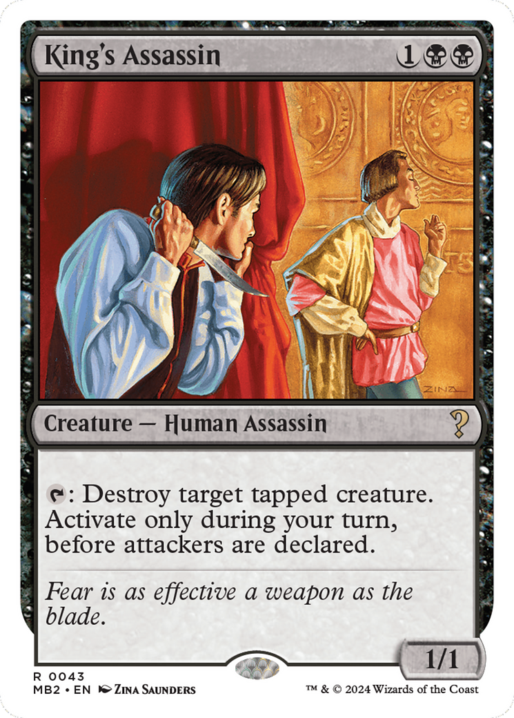 King's Assassin (White Border) [Mystery Booster 2] | Odin's Place
