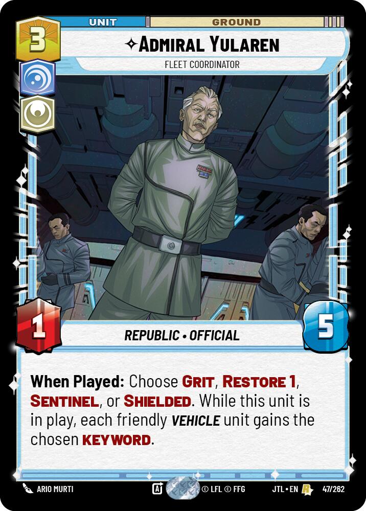 Admiral Yularen - Fleet Coordinator (047/262) (047/262) [Jump to Lightspeed] | Odin's Place