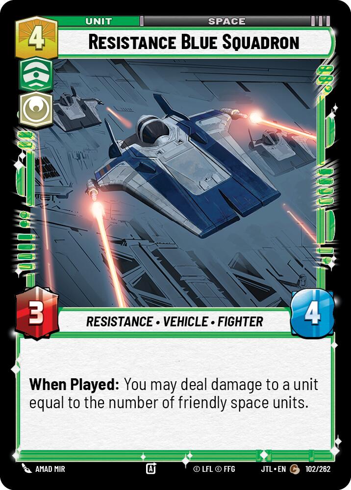 Resistance Blue Squadron (102/262) (102/262) [Jump to Lightspeed] | Odin's Place