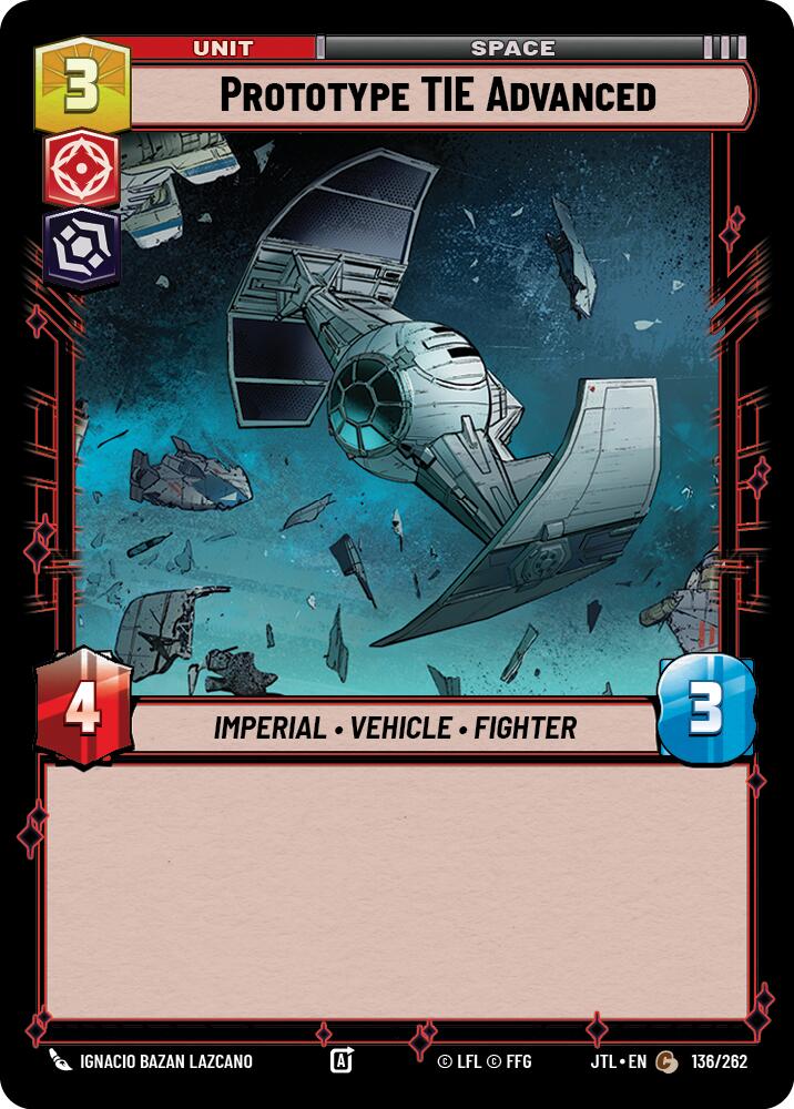 Prototype TIE Advanced (136/262) (136/262) [Jump to Lightspeed] | Odin's Place