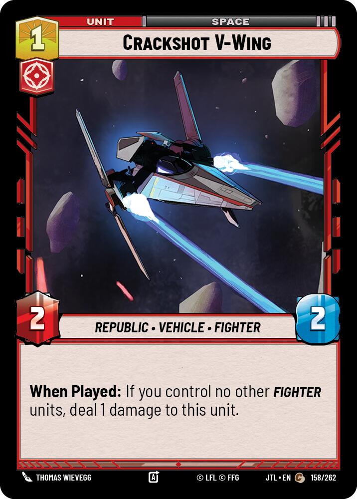 Crackshot V-Wing (158/262) (158/262) [Jump to Lightspeed] | Odin's Place