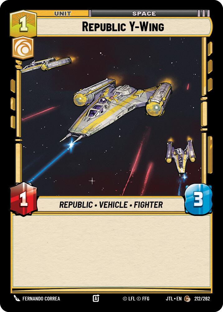 Republic Y-Wing (212/262) (212/262) [Jump to Lightspeed] | Odin's Place
