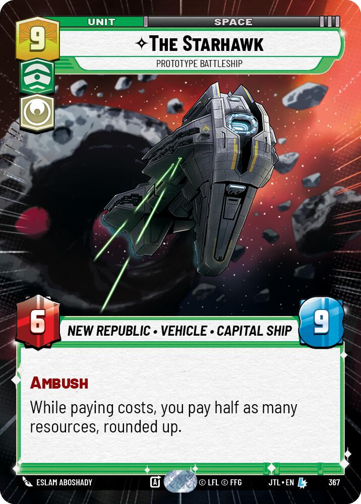 The Starhawk - Prototype Battleship (367) (Hyperspace) (367) [Jump to Lightspeed] | Odin's Place