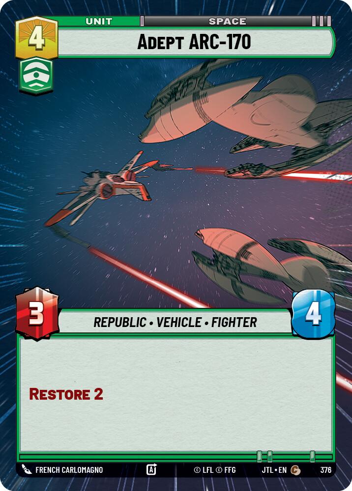 Adept ARC-170 (376) (Hyperspace) (376) [Jump to Lightspeed] | Odin's Place