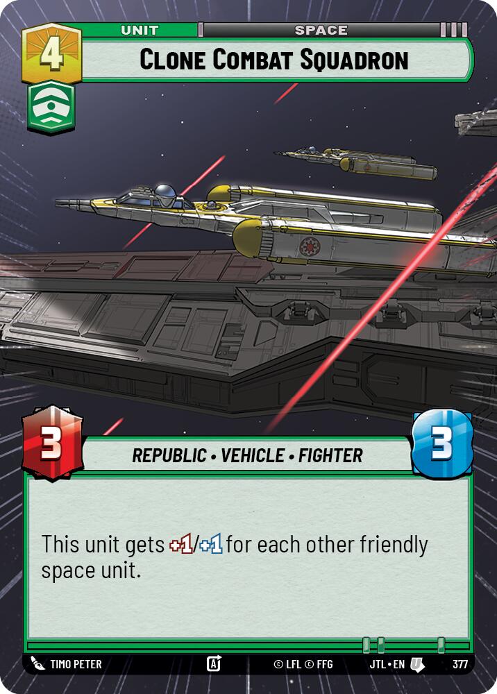Clone Combat Squadron (377) (Hyperspace) (377) [Jump to Lightspeed] | Odin's Place