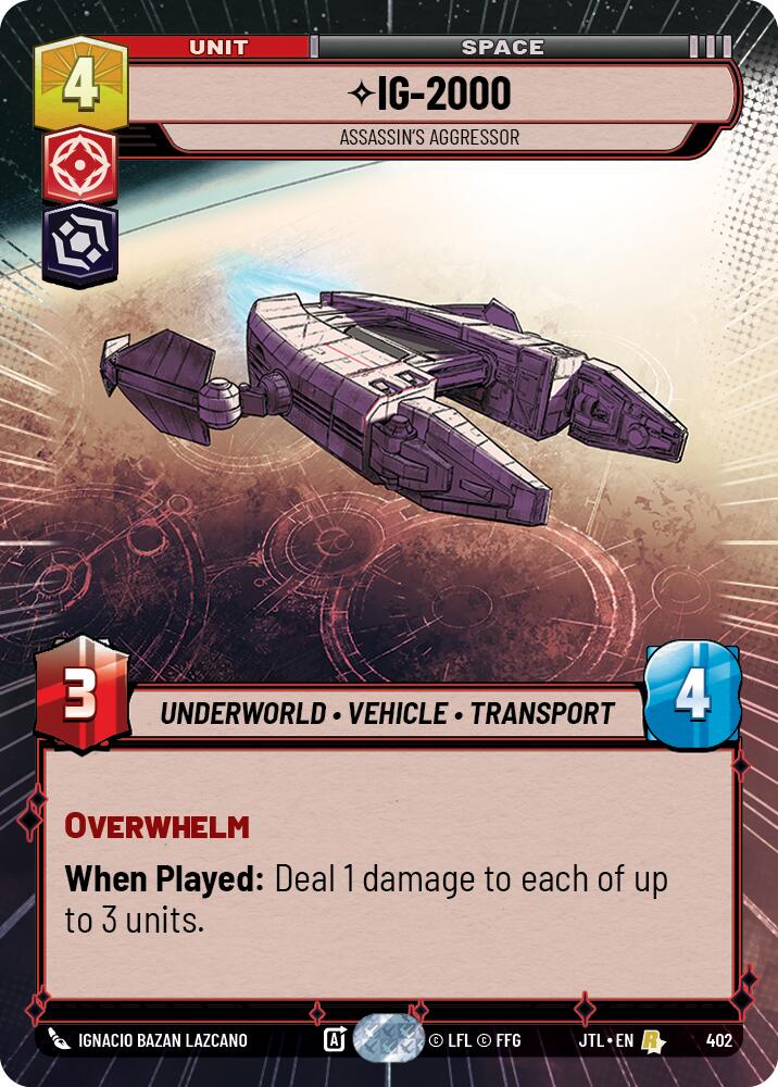 IG-2000 - Assassin's Aggressor (402) (Hyperspace) (402) [Jump to Lightspeed] | Odin's Place