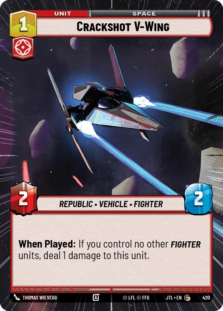 Crackshot V-Wing (420) (Hyperspace) (420) [Jump to Lightspeed] | Odin's Place