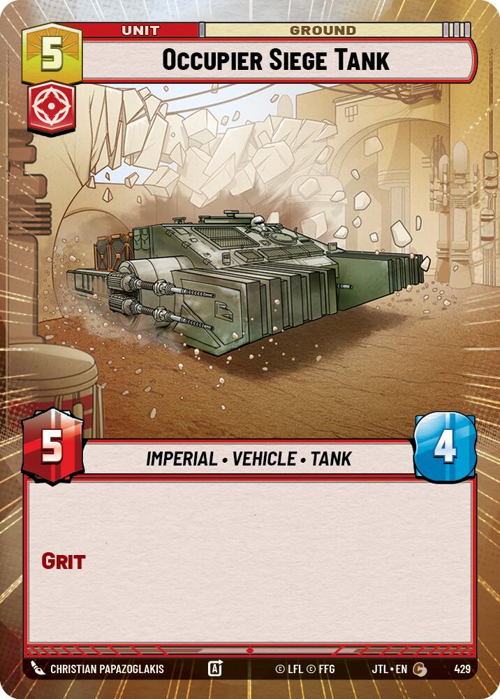 Occupier Siege Tank (429) (Hyperspace) (429) [Jump to Lightspeed] | Odin's Place