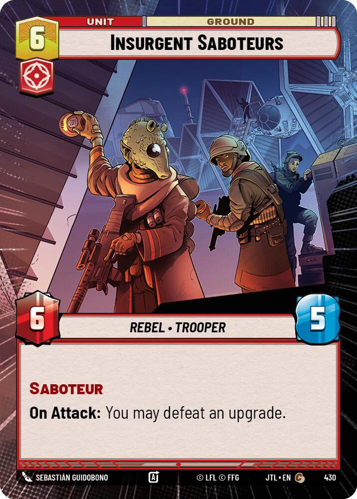 Insurgent Saboteurs (430) (Hyperspace) (430) [Jump to Lightspeed] | Odin's Place
