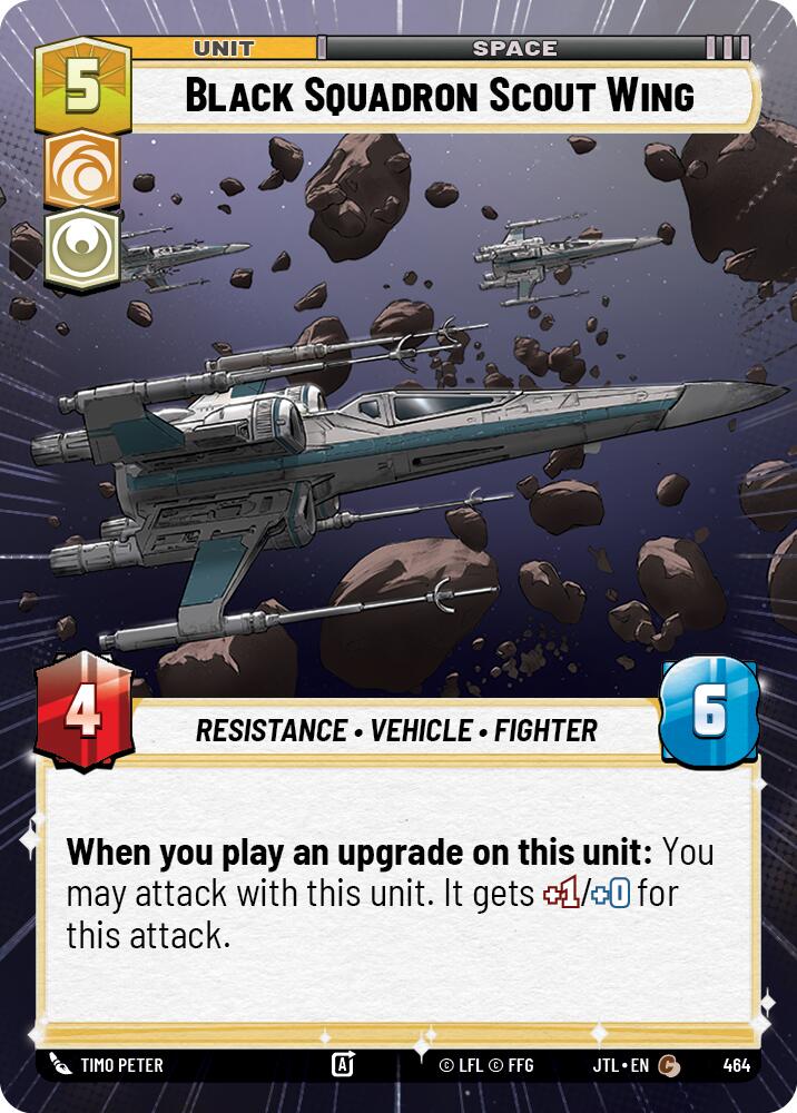 Black Squadron Scout Wing (464) (Hyperspace) (464) [Jump to Lightspeed] | Odin's Place