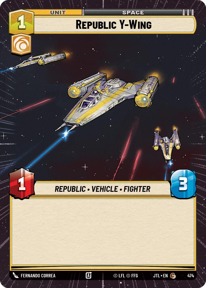 Republic Y-Wing (474) (Hyperspace) (474) [Jump to Lightspeed] | Odin's Place