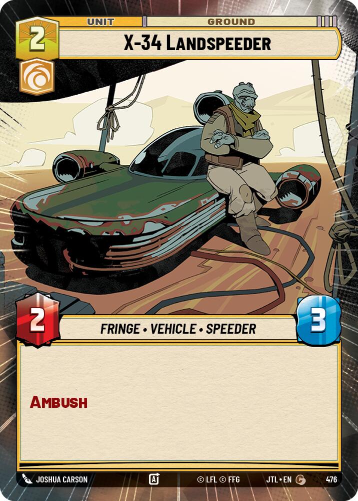 X-34 Landspeeder (476) (Hyperspace) (476) [Jump to Lightspeed] | Odin's Place