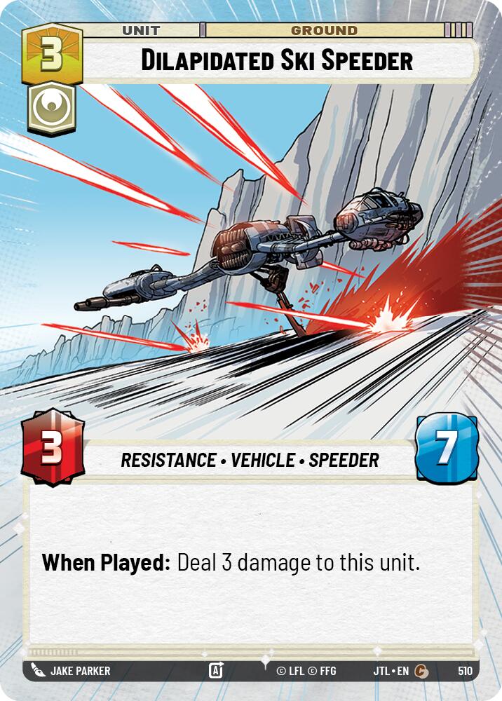 Dilapidated Ski Speeder (510) (Hyperspace) (510) [Jump to Lightspeed] | Odin's Place