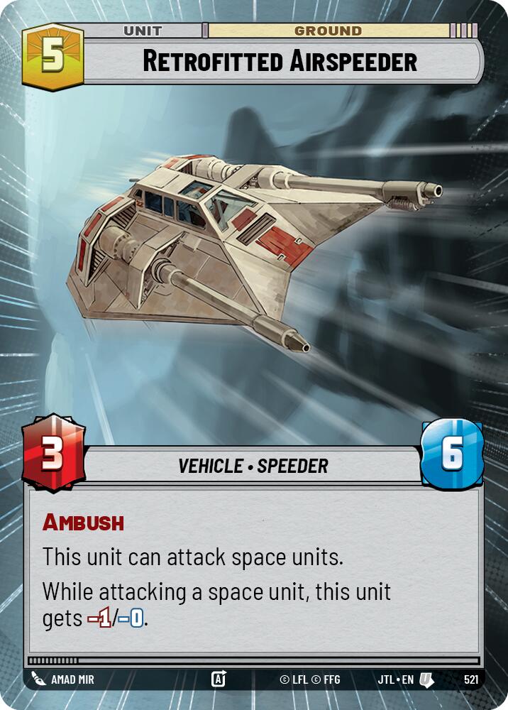 Retrofitted Airspeeder (521) (Hyperspace) (521) [Jump to Lightspeed] | Odin's Place