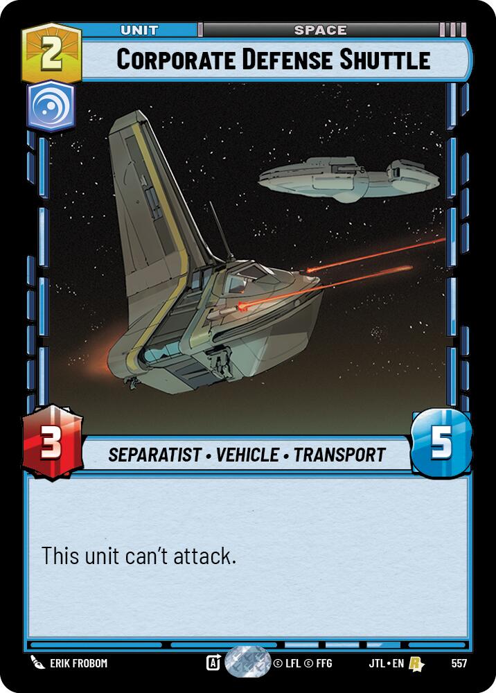 Corporate Defense Shuttle (557) (557) [Jump to Lightspeed] | Odin's Place