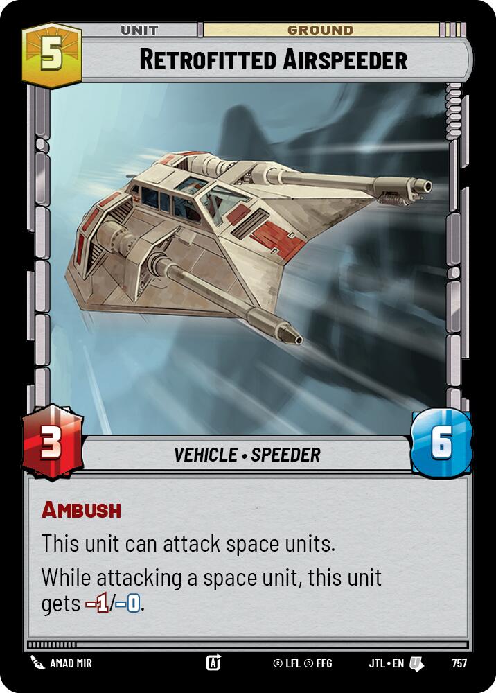 Retrofitted Airspeeder (757) (757) [Jump to Lightspeed] | Odin's Place