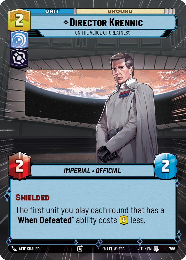 Director Krennic - On the Verge of Greatness (766) (Hyperspace Foil) (766) [Jump to Lightspeed] | Odin's Place