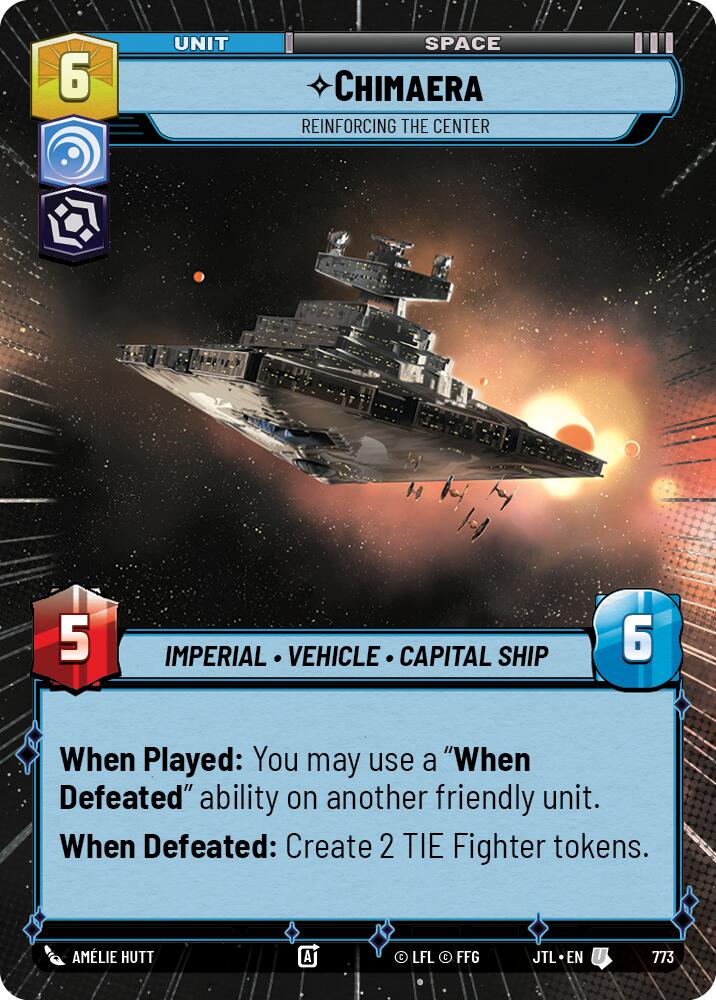 Chimaera - Reinforcing the Center (773) (Hyperspace Foil) (773) [Jump to Lightspeed] | Odin's Place