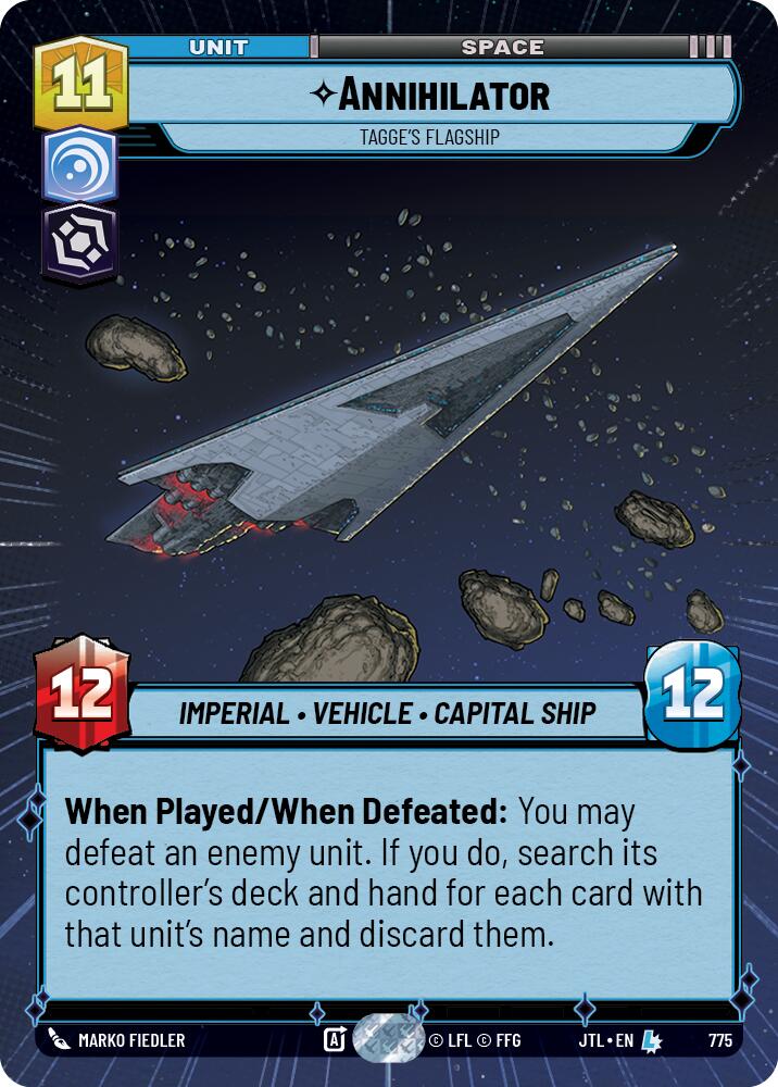 Annihilator - Tagge's Flagship (775) (Hyperspace Foil) (775) [Jump to Lightspeed] | Odin's Place