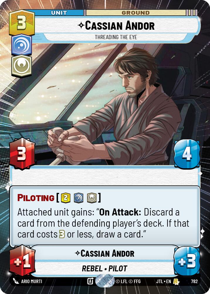 Cassian Andor - Threading the Eye (782) (Hyperspace Foil) (782) [Jump to Lightspeed] | Odin's Place