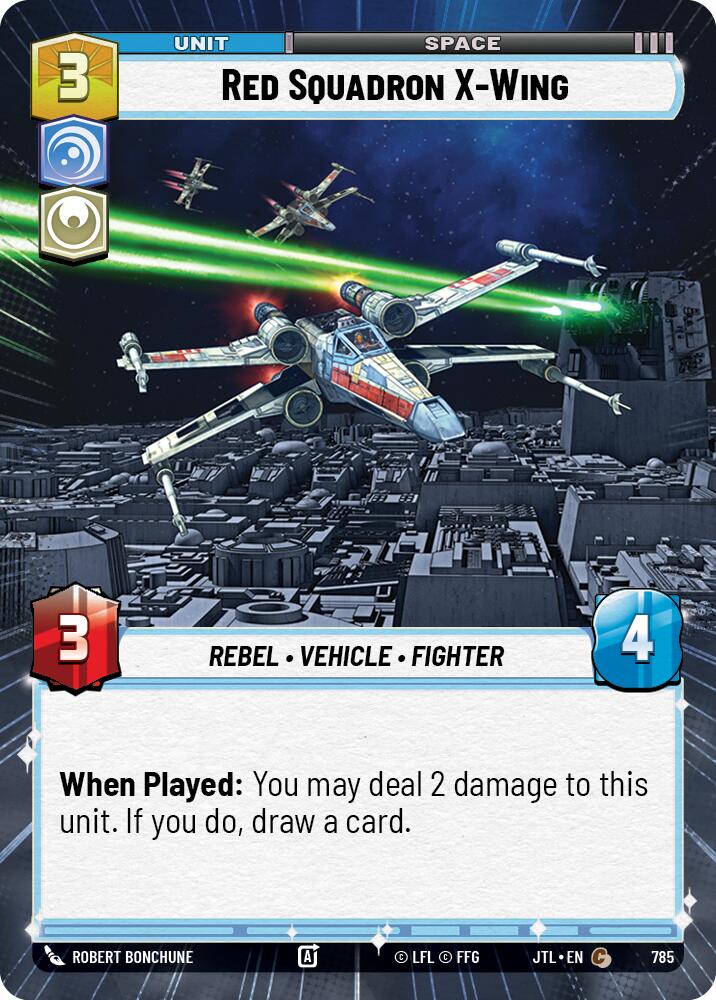 Red Squadron X-Wing (785) (Hyperspace Foil) (785) [Jump to Lightspeed] | Odin's Place