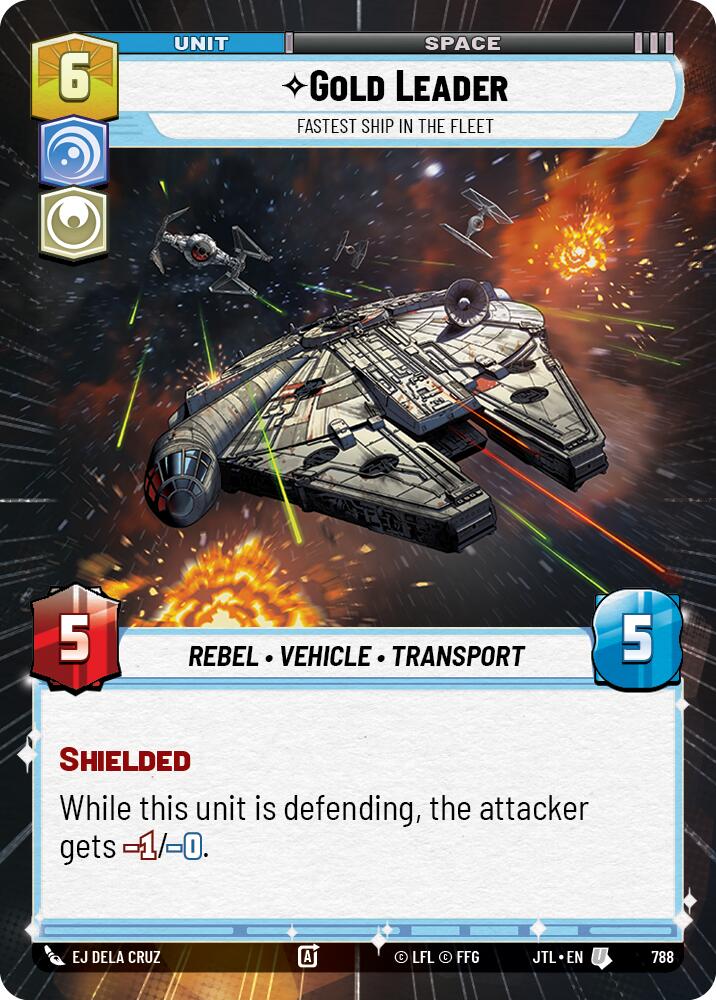 Gold Leader - Fastest Ship in the Fleet (788) (Hyperspace Foil) (788) [Jump to Lightspeed] | Odin's Place