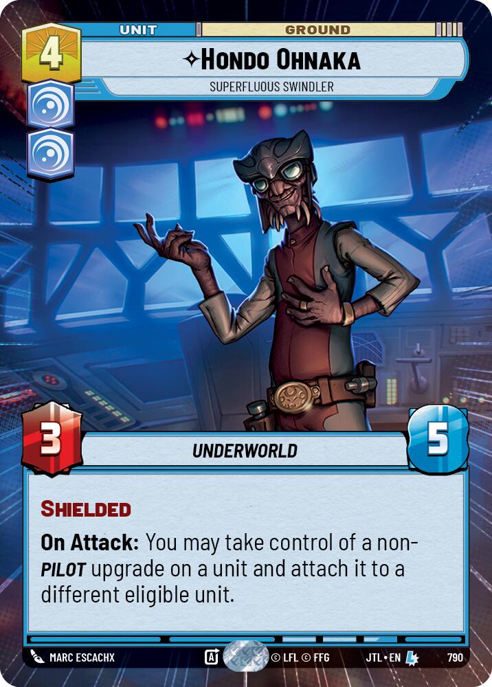 Hondo Ohnaka - Superfluous Swindler (790) (Hyperspace Foil) (790) [Jump to Lightspeed] | Odin's Place