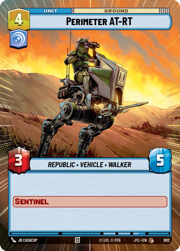 Perimeter AT-RT (802) (Hyperspace Foil) (802) [Jump to Lightspeed] | Odin's Place