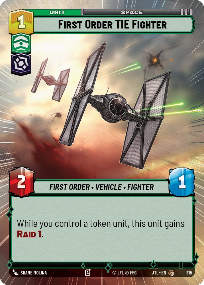 First Order TIE Fighter (815) (Hyperspace Foil) (815) [Jump to Lightspeed] | Odin's Place