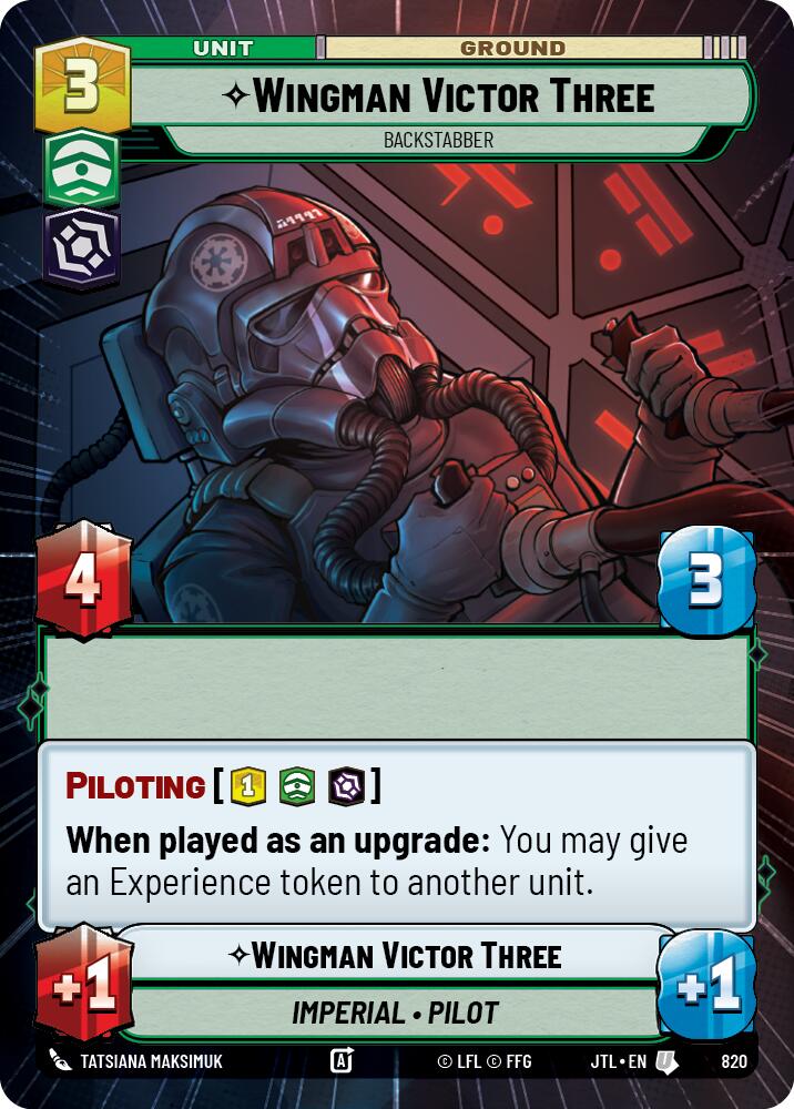Wingman Victor Three - Backstabber (820) (Hyperspace Foil) (820) [Jump to Lightspeed] | Odin's Place