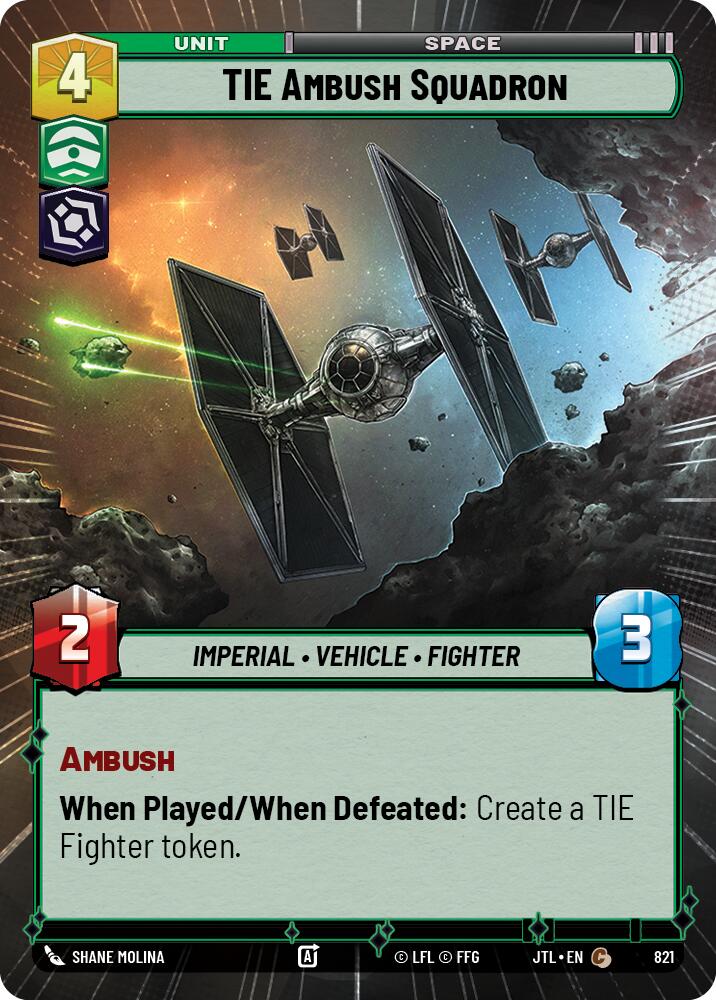 TIE Ambush Squadron (821) (Hyperspace Foil) (821) [Jump to Lightspeed] | Odin's Place
