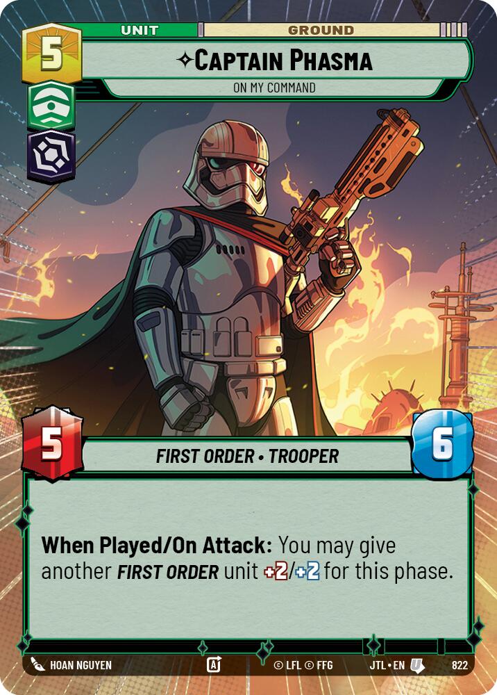 Captain Phasma - On My Command (822) (Hyperspace Foil) (822) [Jump to Lightspeed] | Odin's Place