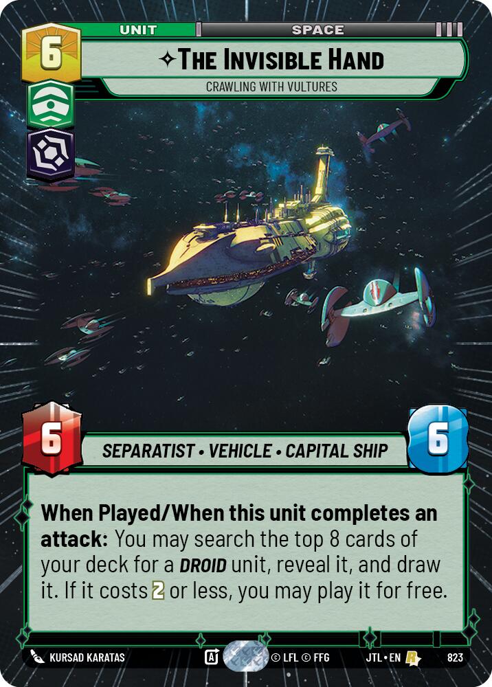 The Invisible Hand - Crawling With Vultures (823) (Hyperspace Foil) (823) [Jump to Lightspeed] | Odin's Place