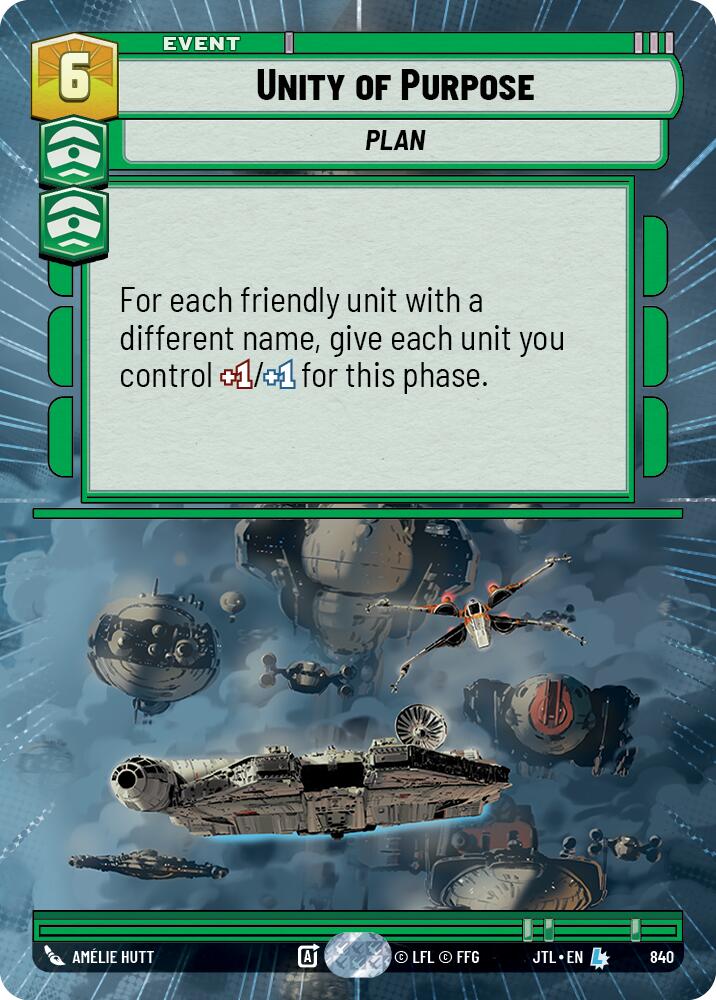 Unity of Purpose (840) (Hyperspace Foil) (840) [Jump to Lightspeed] | Odin's Place