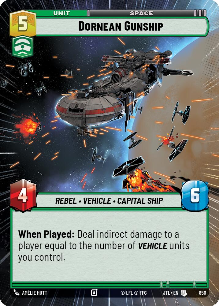 Dornean Gunship (850) (Hyperspace Foil) (850) [Jump to Lightspeed] | Odin's Place