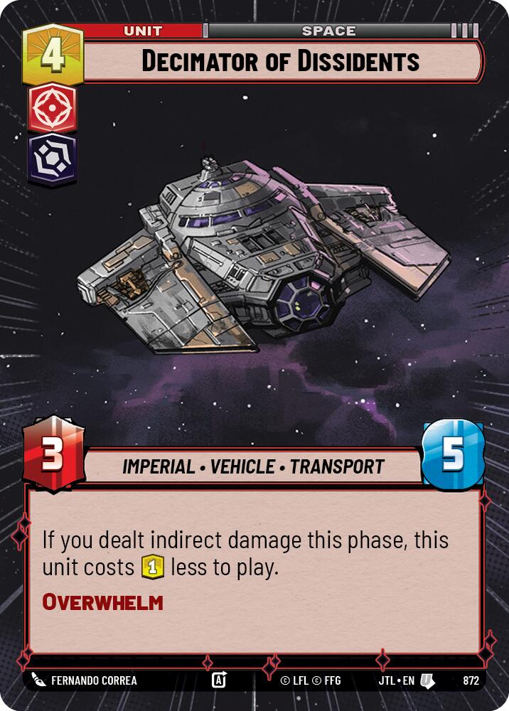 Decimator of Dissidents (872) (Hyperspace Foil) (872) [Jump to Lightspeed] | Odin's Place