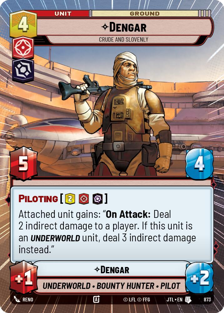 Dengar - Crude and Slovenly (873) (Hyperspace Foil) (873) [Jump to Lightspeed] | Odin's Place
