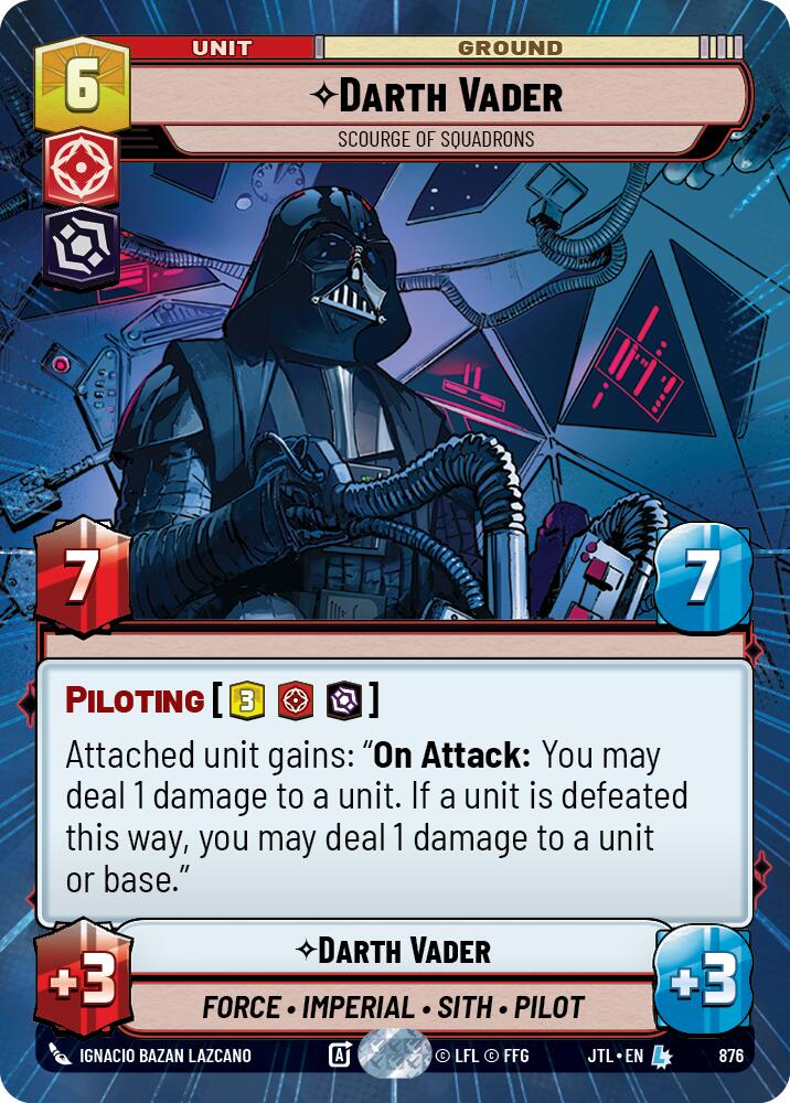 Darth Vader - Scourge of Squadrons (876) (Hyperspace Foil) (876) [Jump to Lightspeed] | Odin's Place