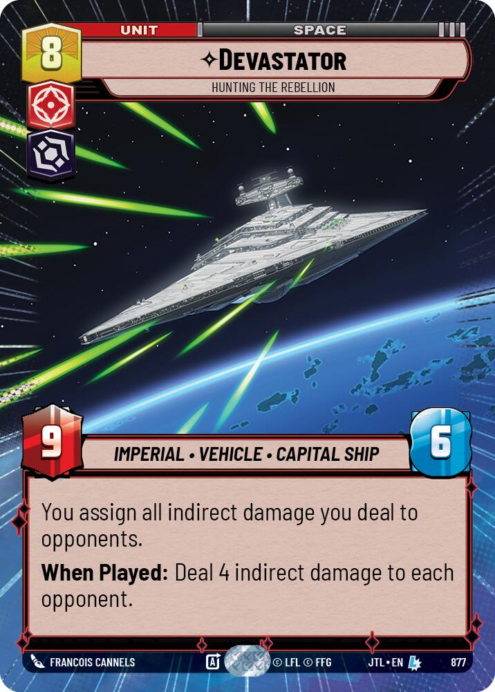 Devastator - Hunting the Rebellion (877) (Hyperspace Foil) (877) [Jump to Lightspeed] | Odin's Place