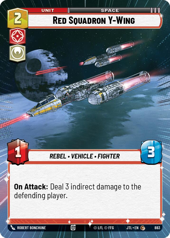 Red Squadron Y-Wing (883) (Hyperspace Foil) (883) [Jump to Lightspeed] | Odin's Place