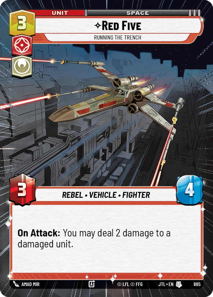 Red Five - Running the Trench (885) (Hyperspace Foil) (885) [Jump to Lightspeed] | Odin's Place