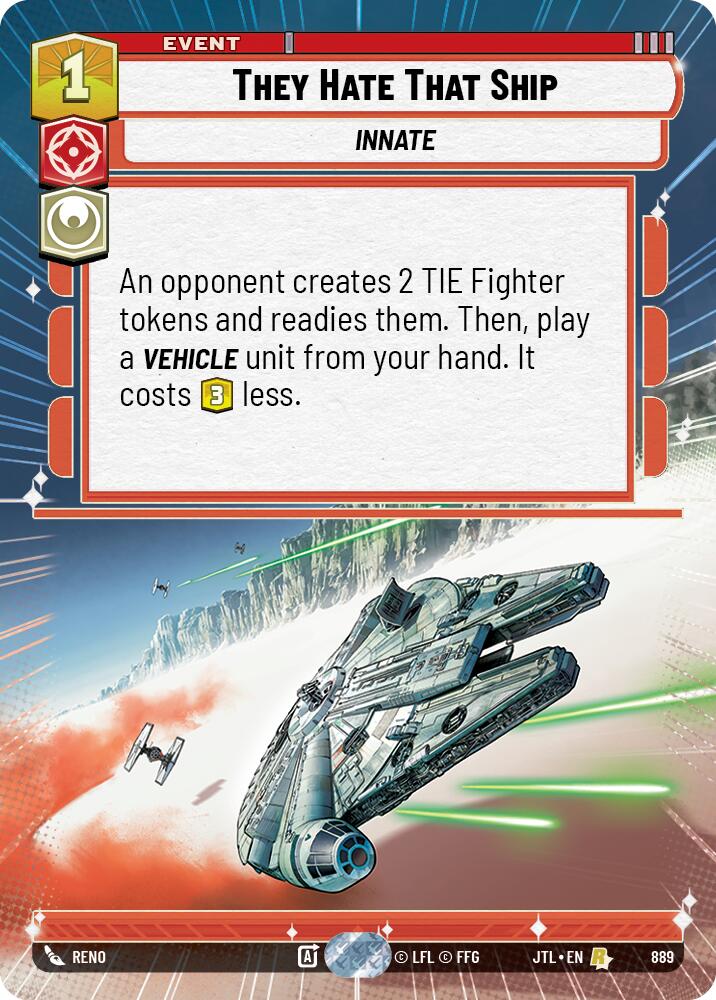 They Hate That Ship (889) (Hyperspace Foil) (889) [Jump to Lightspeed] | Odin's Place