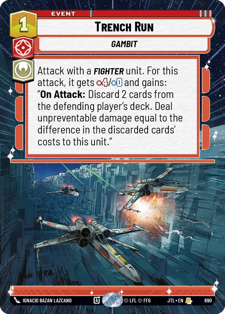 Trench Run (890) (Hyperspace Foil) (890) [Jump to Lightspeed] | Odin's Place