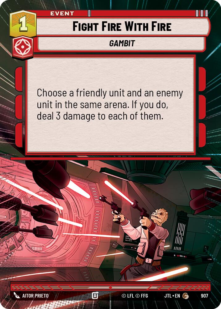 Fight Fire With Fire (907) (Hyperspace Foil) (907) [Jump to Lightspeed] | Odin's Place