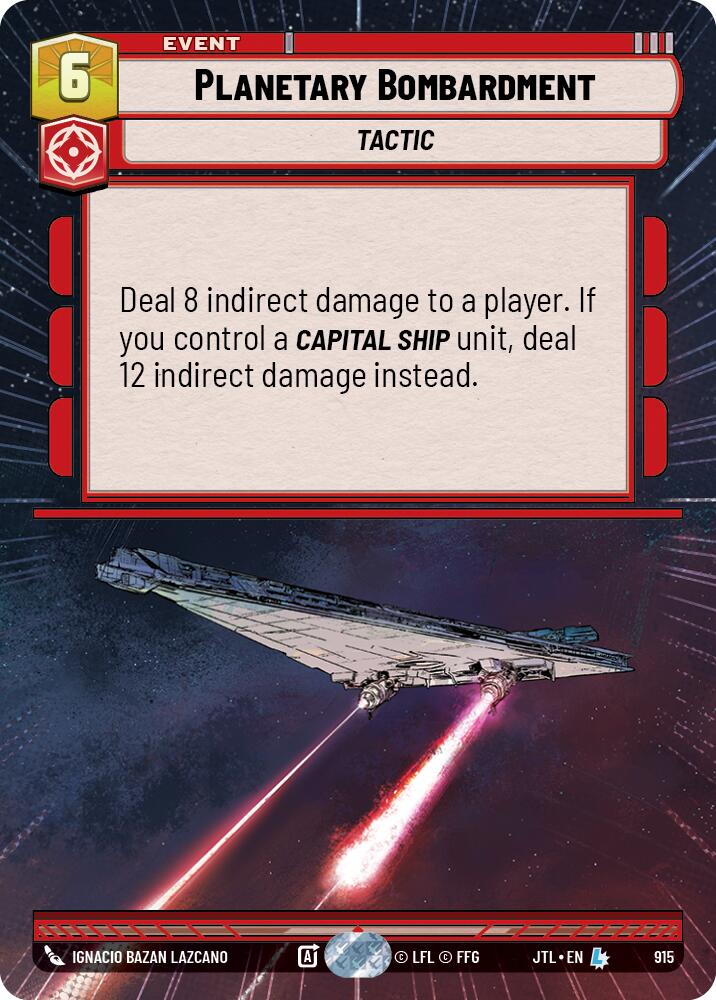 Planetary Bombardment (915) (Hyperspace Foil) (915) [Jump to Lightspeed] | Odin's Place