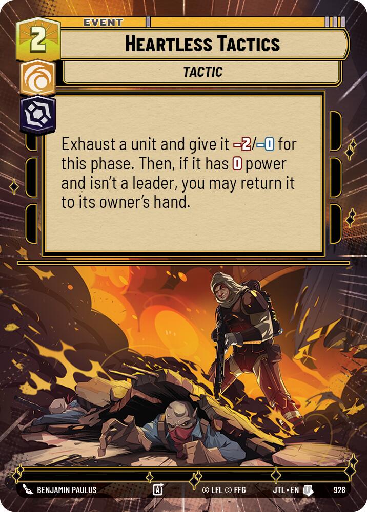 Heartless Tactics (928) (Hyperspace Foil) (928) [Jump to Lightspeed] | Odin's Place