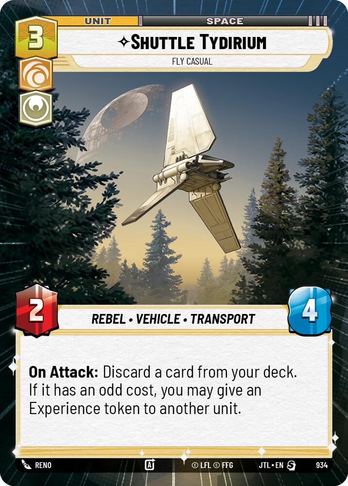 Shuttle Tydirium - Fly Casual (934) (Hyperspace Foil) (934) [Jump to Lightspeed] | Odin's Place